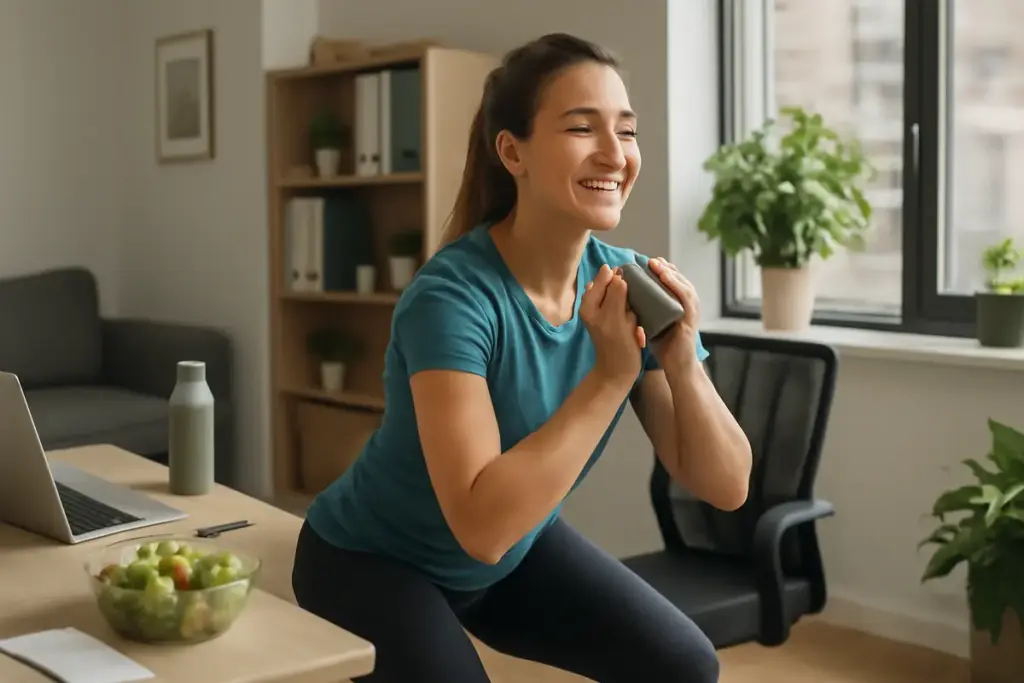 Fitness in pausa pranzo: le routine veloci da ufficio che aumentano produttività e buonumore