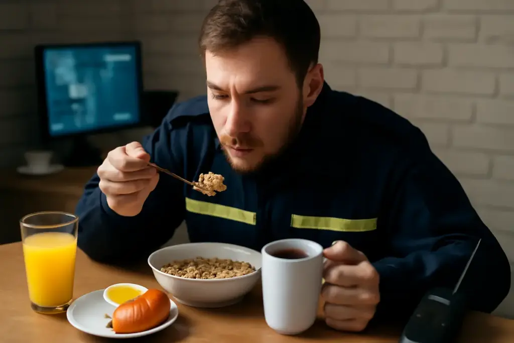 Colazione per chi lavora su turni: la combinazione che regola appetito e concentrazione